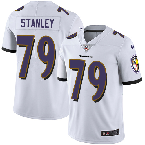 2019 Men Baltimore Ravens #79 Stanley white Nike Vapor Untouchable Limited NFL Jersey->baltimore ravens->NFL Jersey